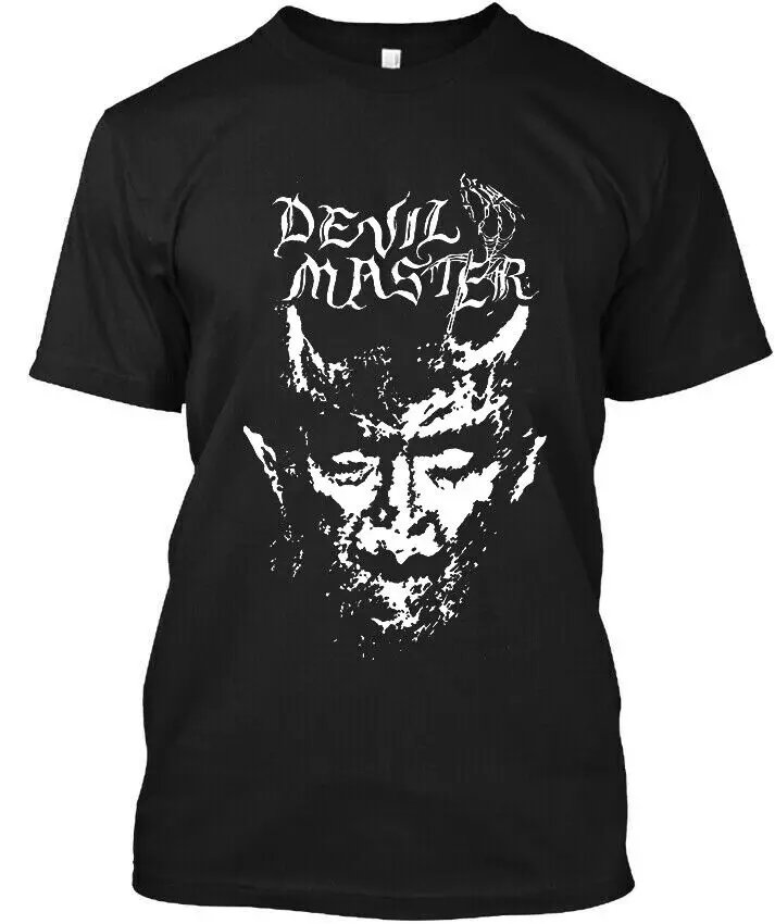 Devil Master American Black Music Graphic Retro Logo T-Shirt S-4XL High Quality 100%Cotton Short Sleeve