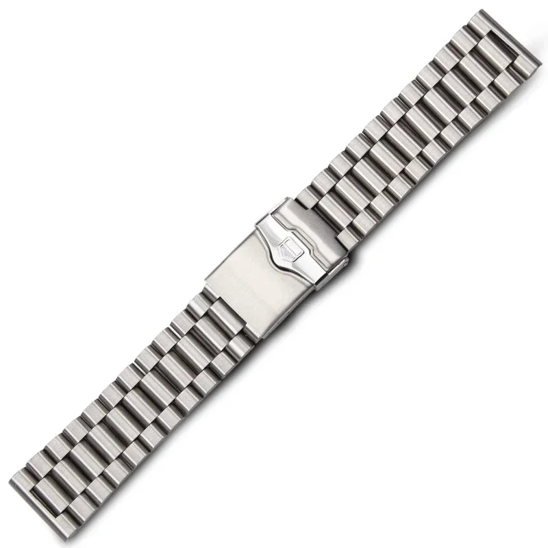 20mm 22mm Stainless Steel Watchband For TAG heuer F1 Watch Strap Flat End Push Button Deployment buckle Men\'s Bracelet