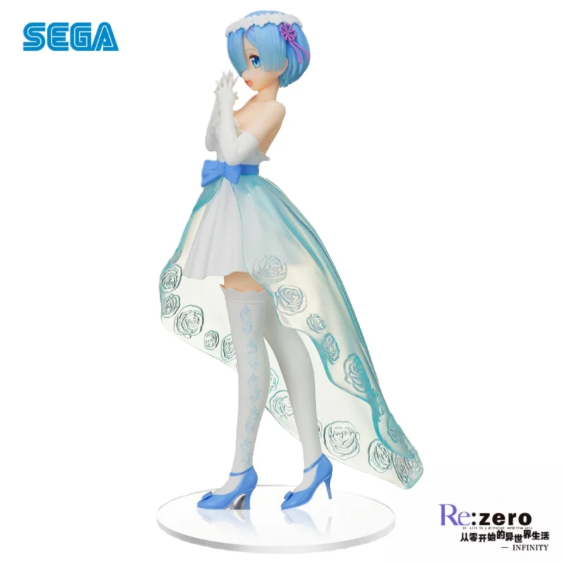En Stock Sega Original Re Zero-arranque la vida en otro mundo Rem figura de acción modelo muñeca nuevos juguetes en caja modelo garaje