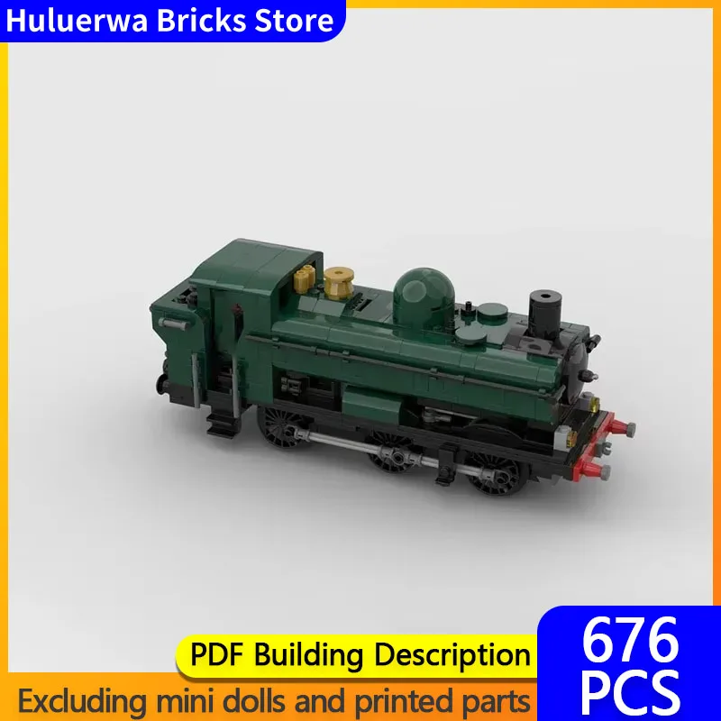 City Car Modell MOC Bausteine 5700 0-6-0 Schiene Box Typ Zug Modulare Technologie Geschenke Urlaub Montieren Kinder Spielzeug Anzug