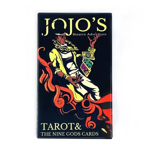 Cartas de Tarot de Anime JoJo Bizarre Adventure, baraja de adivinación, edición de versiones en inglés, juego de mesa de oráculo, juego de fiesta