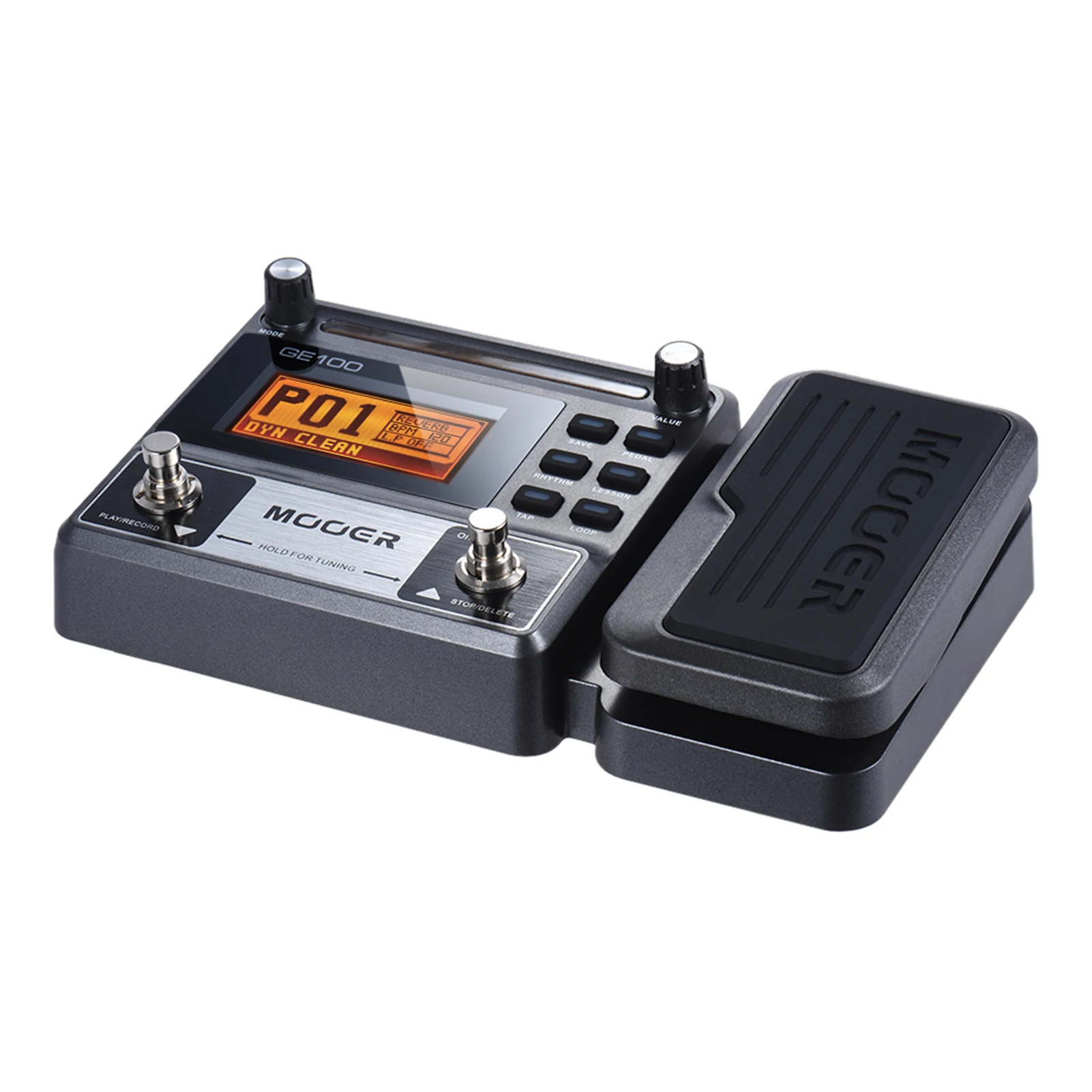 MOOER GE100 Guitar Multi Effect Processor Effect Pedal with Loop Recording and Chord Course Functionality