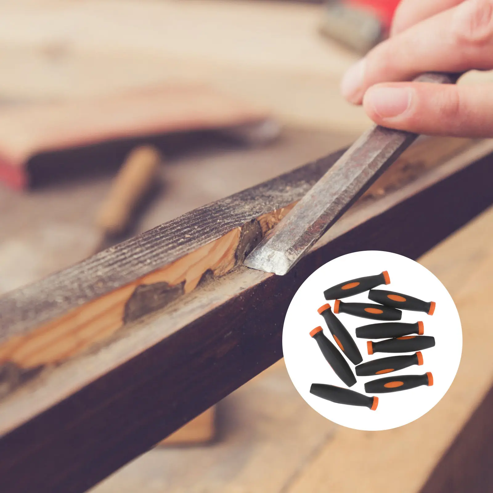 10Pcs Rubber File H…