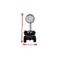 1PC Zinc alloy Material car Key Ring chain for Jeep Wrangler JL JK