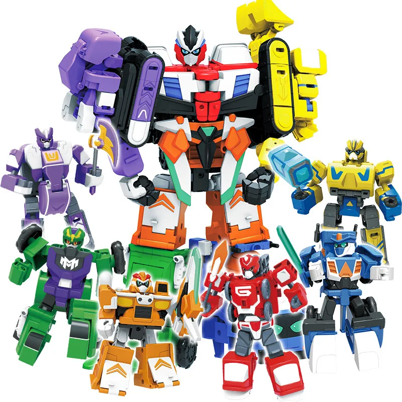 New Mini Plastic Transformer Toys Cartoon Creative Engineering Vehicle Transformer Robot Car Toys Children Boys Toys Model