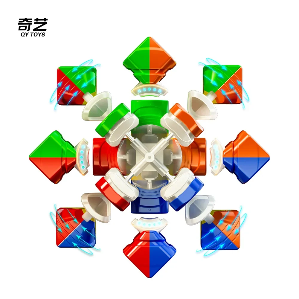 [CubeFun] QiYi Warrior M Pro 3x3 المكعب السحري المغناطيسي بدون ملصقات المهنية سرعة لغز هدايا الأطفال لعب الألعاب