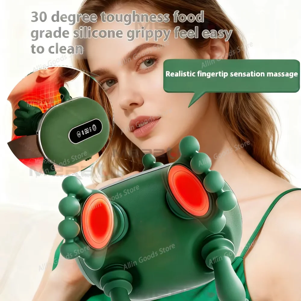 Neck Massager Machine Shoulder Shiatsu Masajeador Relax Pain Electric Cervical Spine Bionic Massager Muscle Kneading Trapezius
