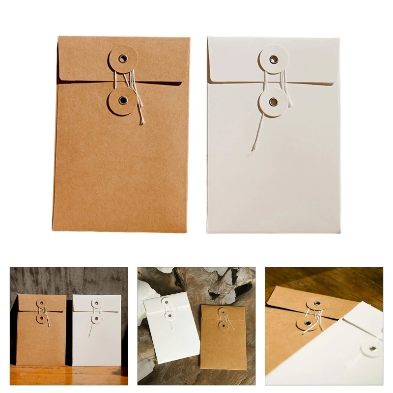 20Pcs/set Paper Envelopes Invitation Envelopes Postcard Envelope Paper Envelopes Brown Envelopes Card Envelopes F19E