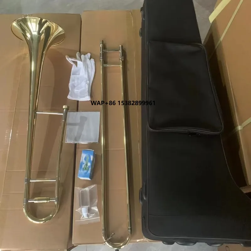 Hot Sale Trombone Multiple Styles Can Be Customized logo Gold Silver Factory Wholesale Musical Instrument