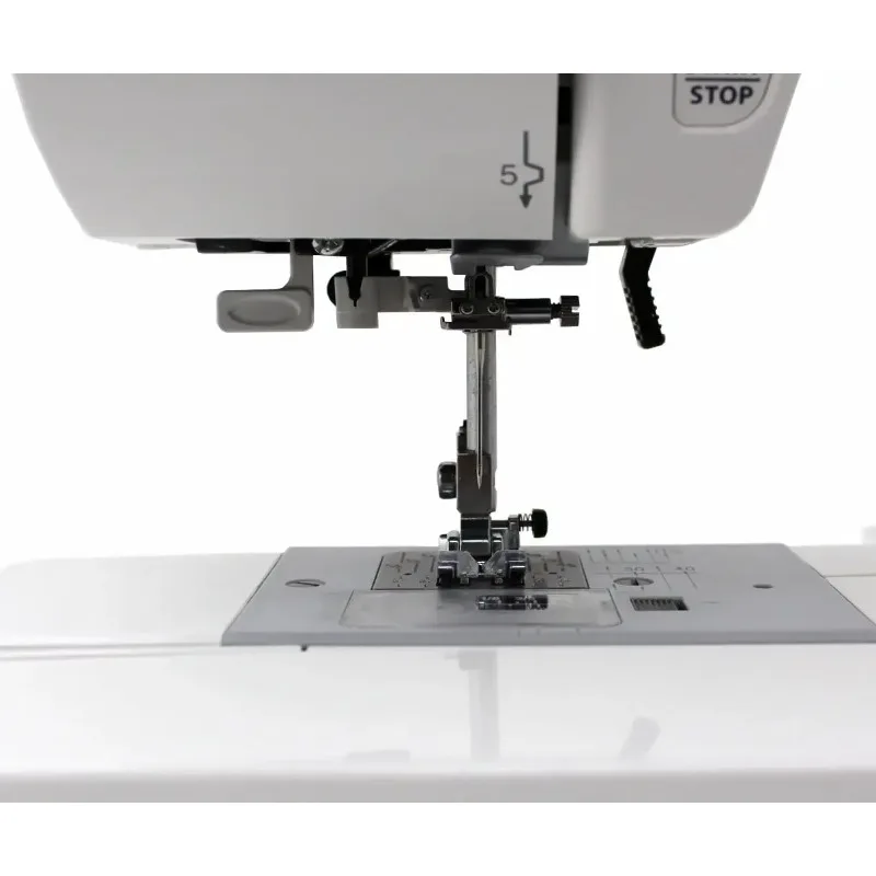 ماكينة خياطة محوسبة حمراء عالية الجودة مع 50 غرزة مدمجة، و3 فتحات أزرار بخطوة واحدة، وتغذية وإكسسوارات (MOD-50) #5