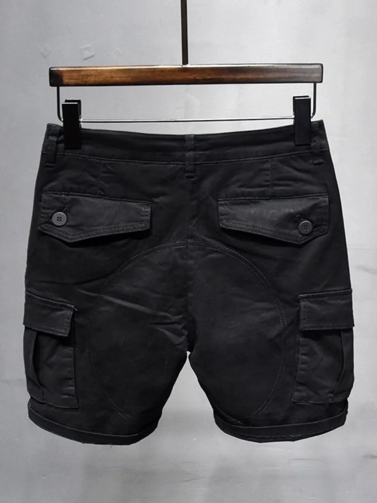 

Summer Men's Loose Straight Leg Thin Comfortable Breathable Elastic Five-Point Casual Workwear Pants Cotton Youth Faion