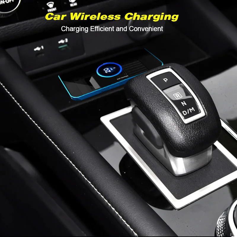 Car Wireless Charger 15w Center Console Fast Mobile phone Charging Panel For Mitsubishi Outlander 2023 Interior Accessories