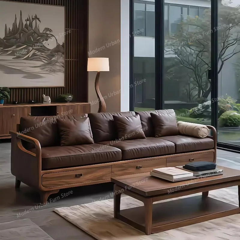Fauteuil en cuir, canapés de salon, canapé convertible inclinable pour couloir, pouf de sol, sillon-cama, meubles de style chinois