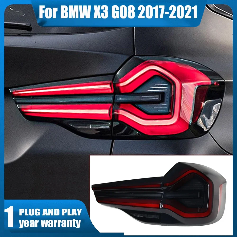 

For BMW X3 G01 G08 LED Taillight 2017-2021 Car LED Tail Light Auto Lamp Reverse Brake Fog lights DRL Plug and Play IP67 2pcs/Set