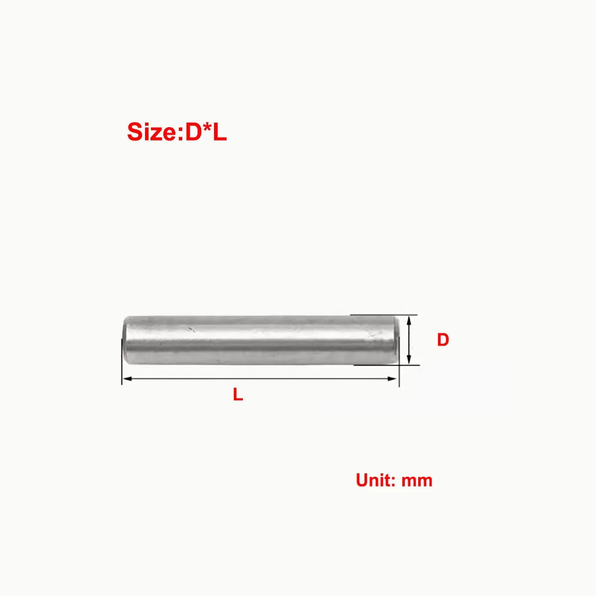 A3 Steel Solid Cylindrical Pin Positioning Pin M2 M3 M4