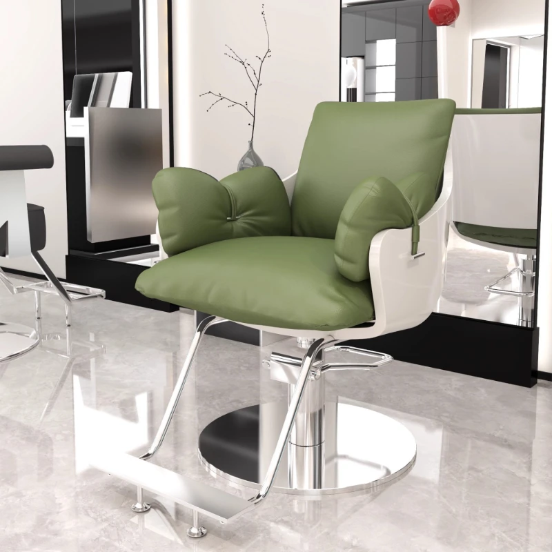 

Modern Nordic Barber Chair Tray Swivel Beauty Salon Hairdressing Shampoo Barber Chair European Luxury Commercial Furniture