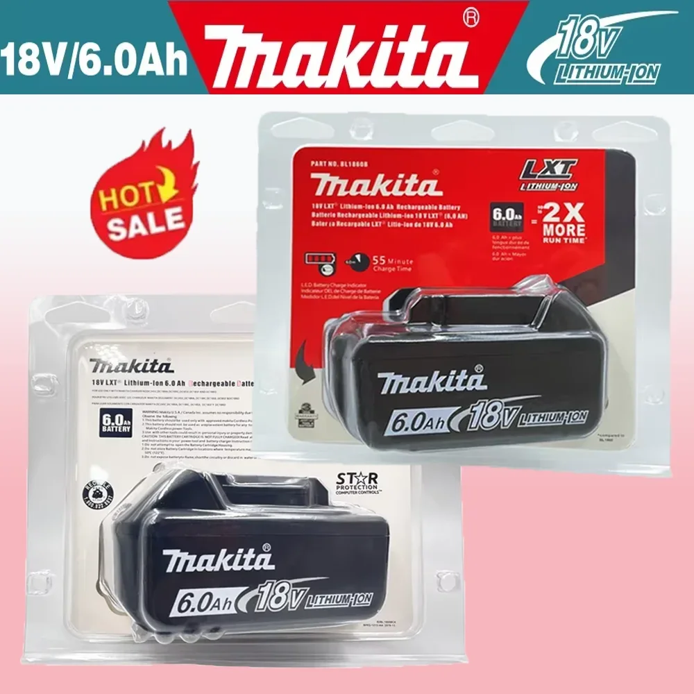 

Genuine for makita 18v battery 6.0Ah BL1850B Li-ion Replacement 18 v Exquisite packaging battery BL1860B BL1860 BL1840B BL1830B