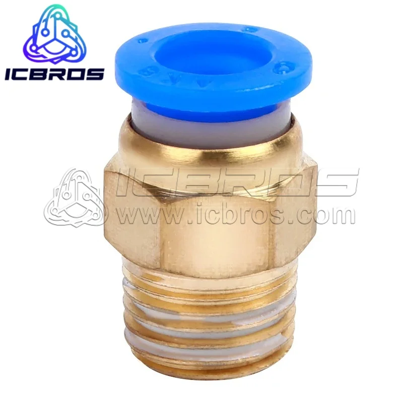 Pneumatic Quick InsertIon Air PiPe ConneCtor PC10-03 4-M5 PC6-01 PC8-02 PC12-04 Threaded Straight Through