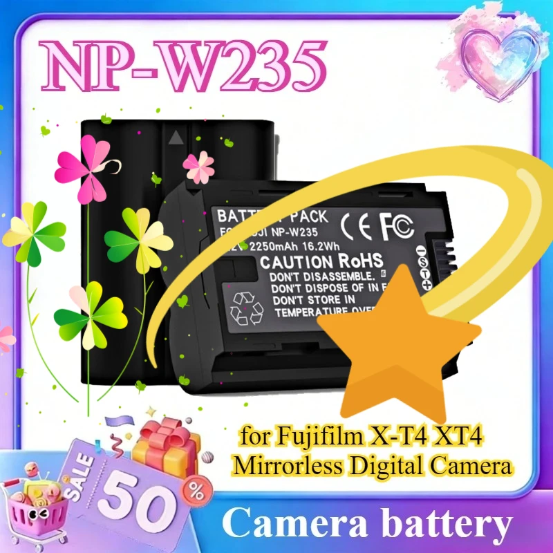NP-W235 Fully Decoded Battery for Fujifilm X-T4 XT4 Mirrorless Digital Camera