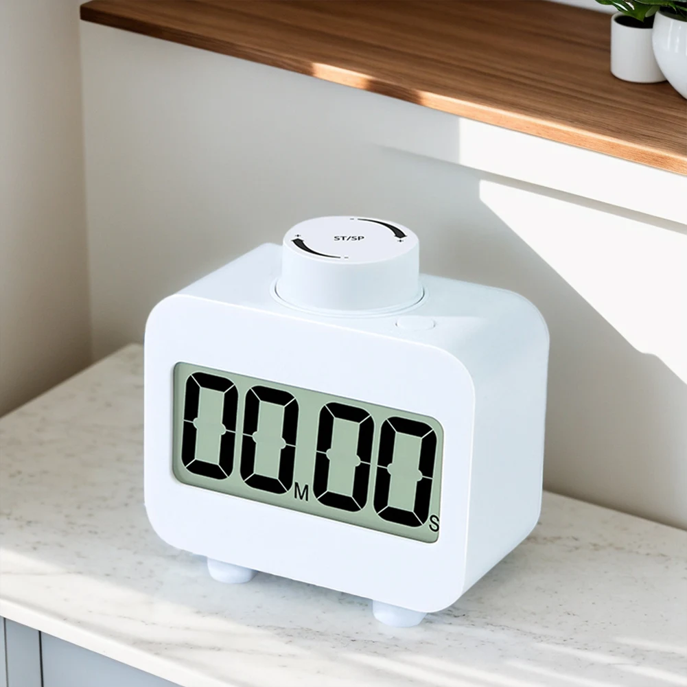 Kitchen Timer Countdown/Countup Cube Timer Adjustable Volume Rotating Timer Simple Operation Cooking Timer for Cooking Working