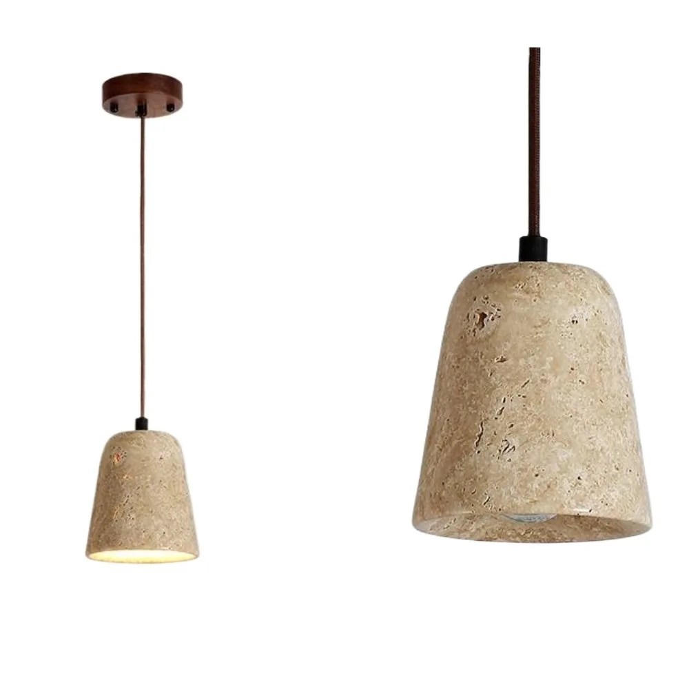 

Milky White Rock Pendant Light Simple Nordic Hanging Light Torch Shape Dining Table Chandelier