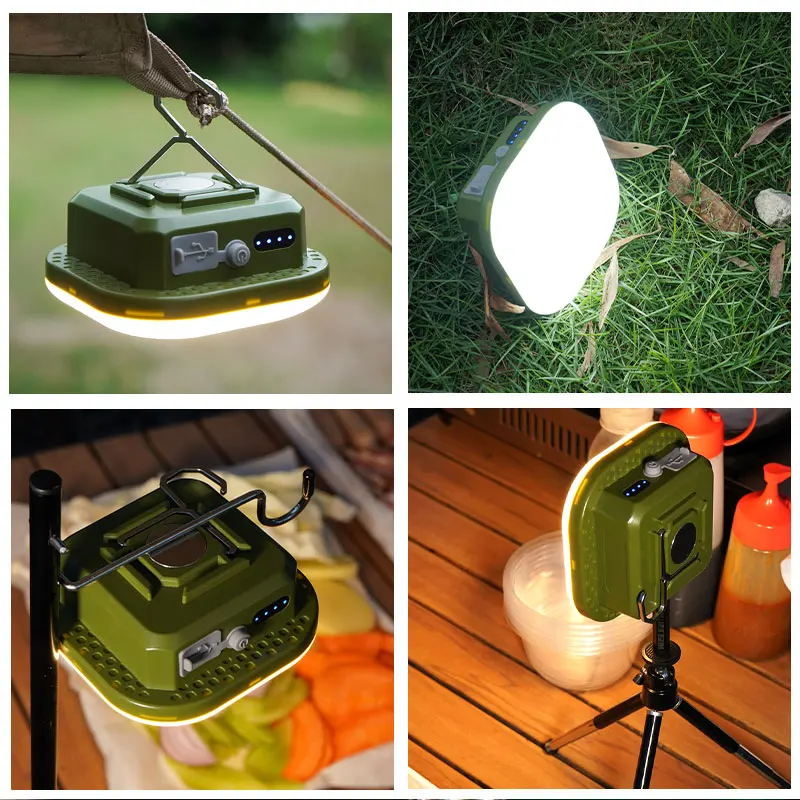 MOSLIGHTING 30W 50W Camping Lantern Strong Super bright Portable Flashlights USB Fast Rechargeable Outdoor Hanging Tent Lighting