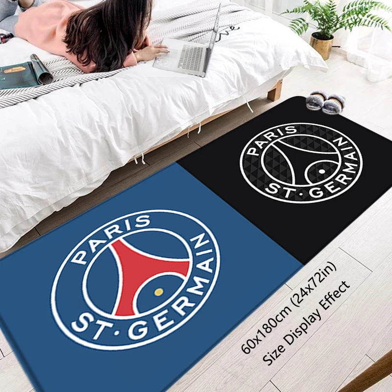 Entrance Doormat Corridor Carpet Living Room Rugs Football Club Carpets Bath Rug Floor PSG Mat Non-slip Hallway Mat Home Decor