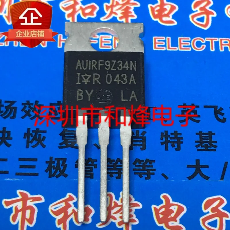 5PCS-10PCS AUIRF9Z34N  P TO-220 -55V -19A  Original On Stock Quicky Shipping