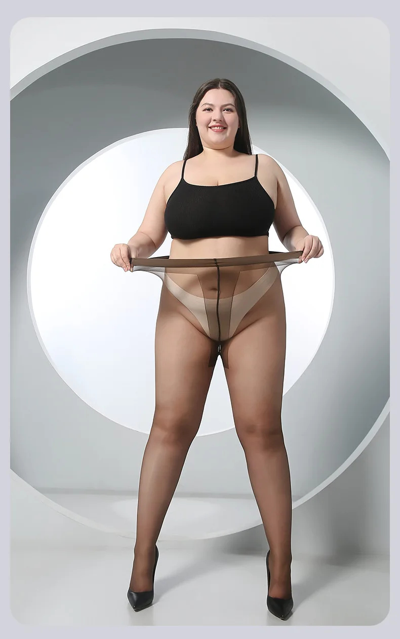 Strümpfe in Übergröße, 150 kg, 3D-T-Schritt, fein und weich, willkürlich schneiden, Fett hinzufügen und Strümpfe für Frauen – Detail 9