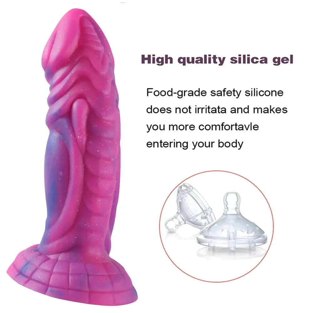 Silicone Animal Monster Dildo Dog Dick Realistic Suction Cup Anal Dragon Dildos Adult Penis Cock For Women Female Masturbation