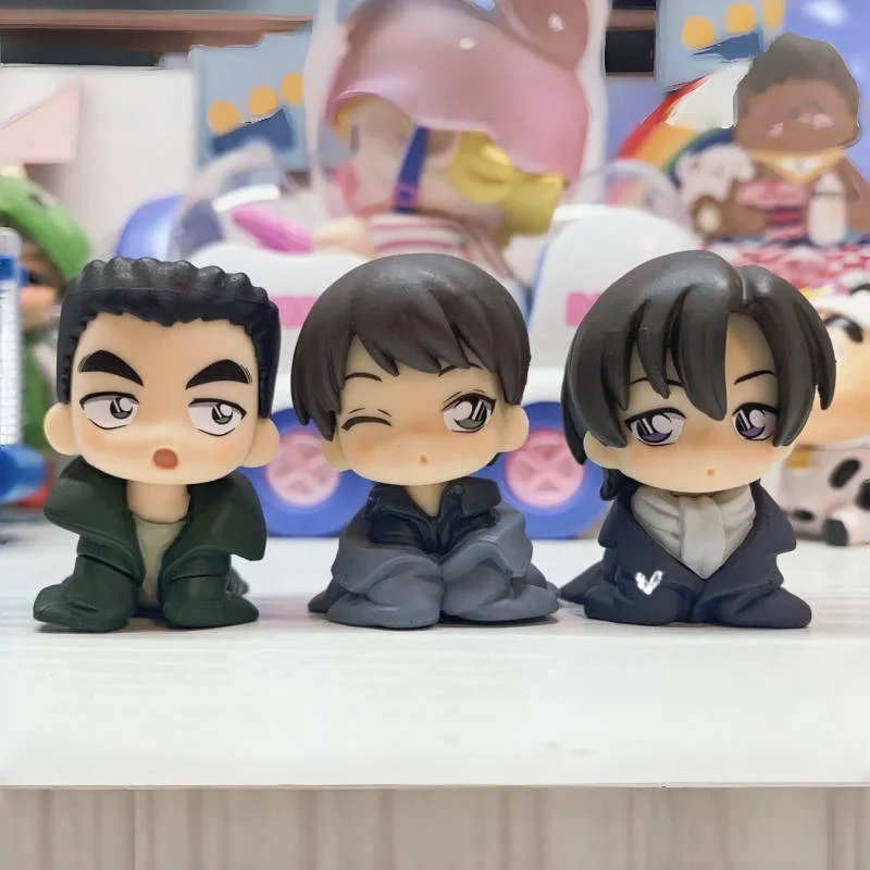 

Подлинная Bandai Detective Conan Gashapon Toys Kuroba Kaito Furuya Rei Akai Shuichi Matsuda Jinpei, экшн-фигурка, орнамент, игрушки