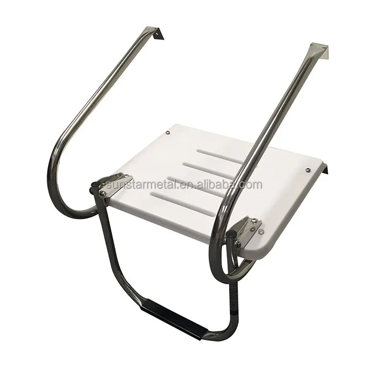 

Marine Boat Swim Platform Ladder Stainless Steel Pool Swimming Stair Scaffolding Fold Step Telescopic Ladder