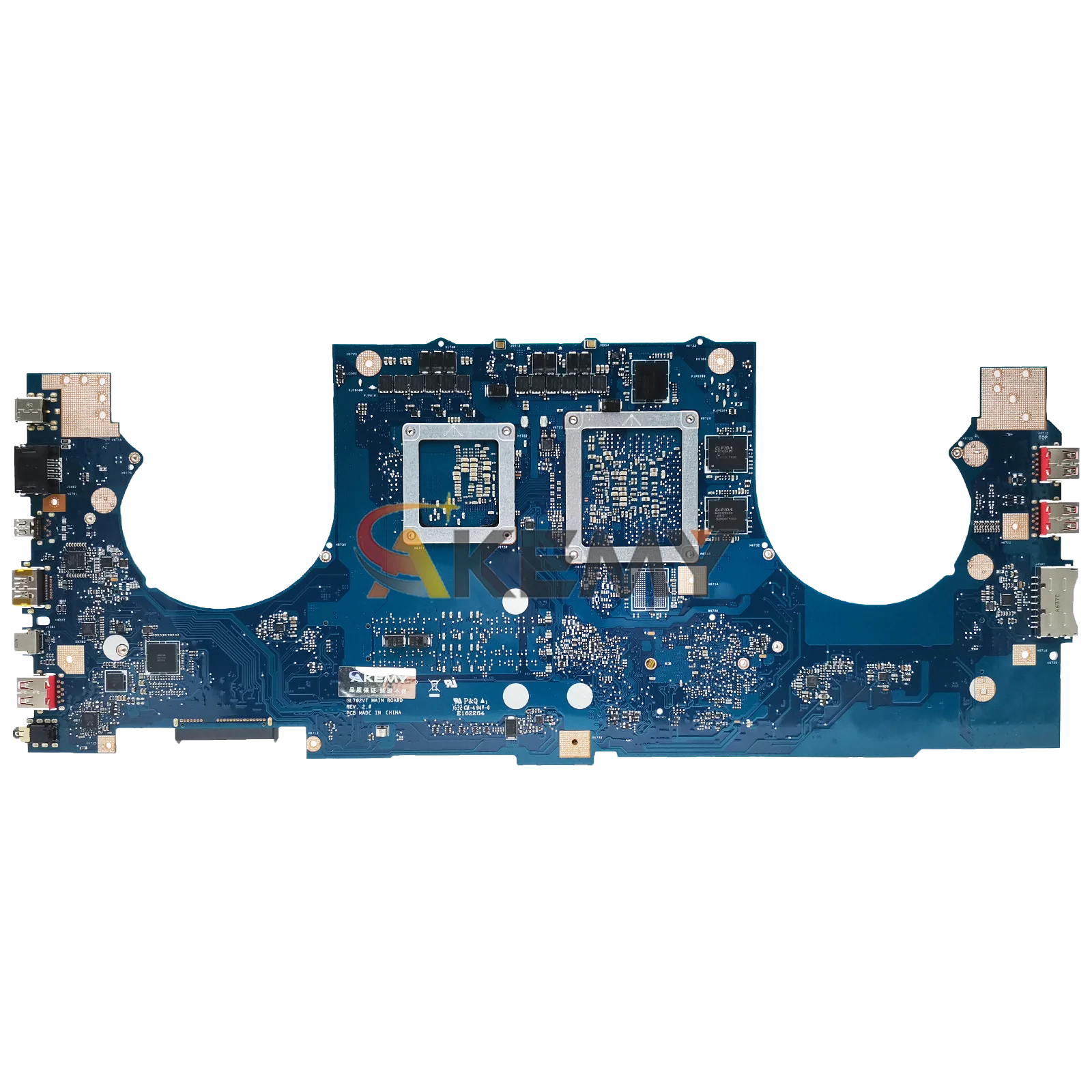 Placa-mãe para laptop gl702vt, placa principal para asus rog strix gl702vmk s7vs gl702vi gl702vsk gl702v com cpu i5 i7 100% testes ok stk