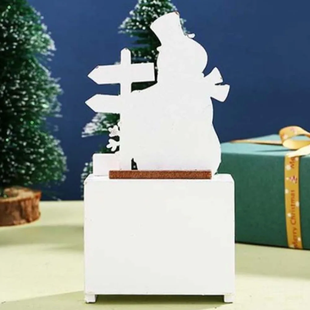 Countdown Christmas Winter Wooden Ornament Merry Christmas Snowman Party Table Centerpiece Creative Exquisite