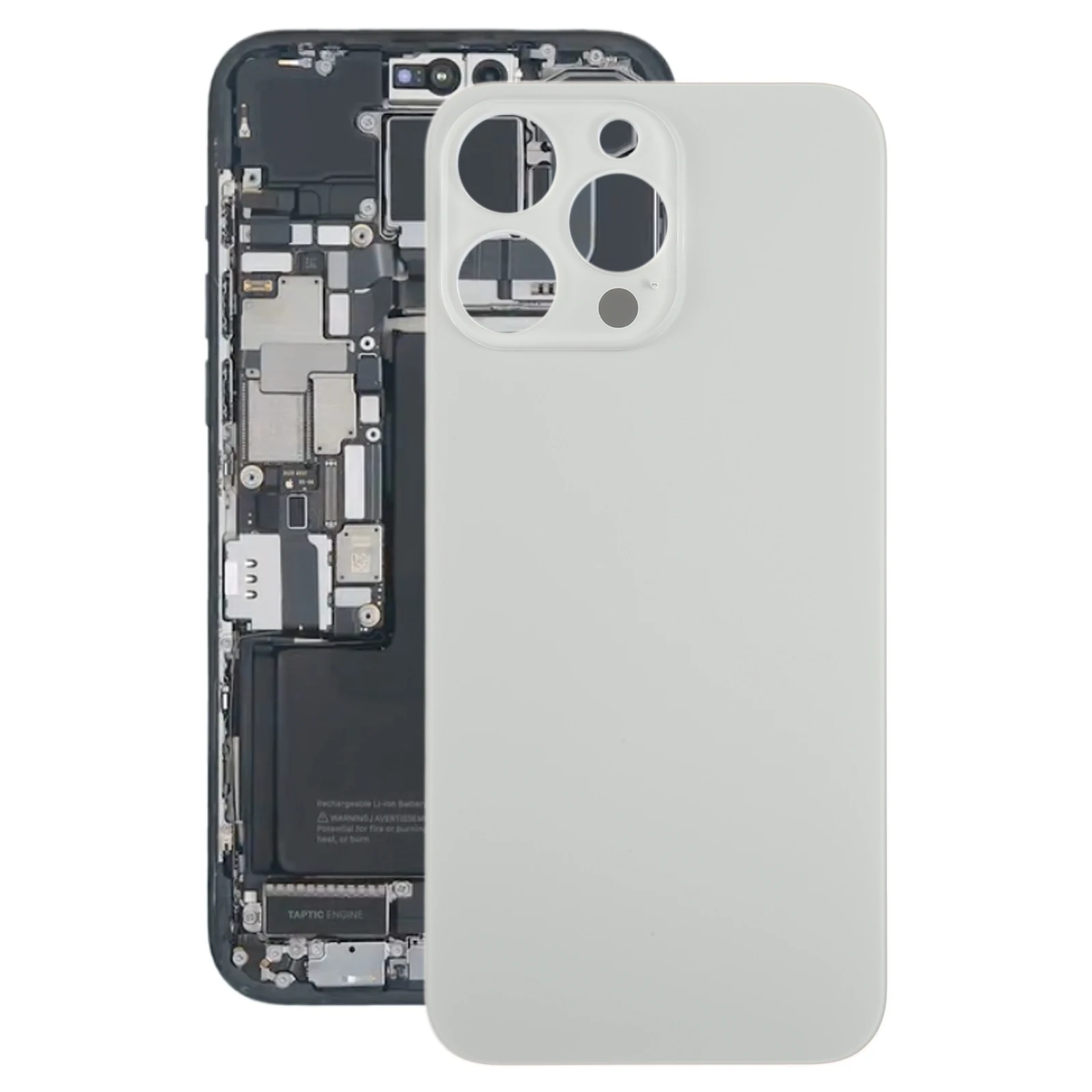 For iPhone 15 Pro Max Glass Battery Back Cover Phone Rear Housing Case Replacement