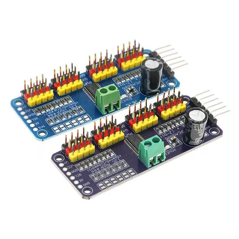 New New 16 Channel PWM Servo Servo Drive Board Robot Controller IIC Interface Driver Module PCA9685 For Raspberry Pi