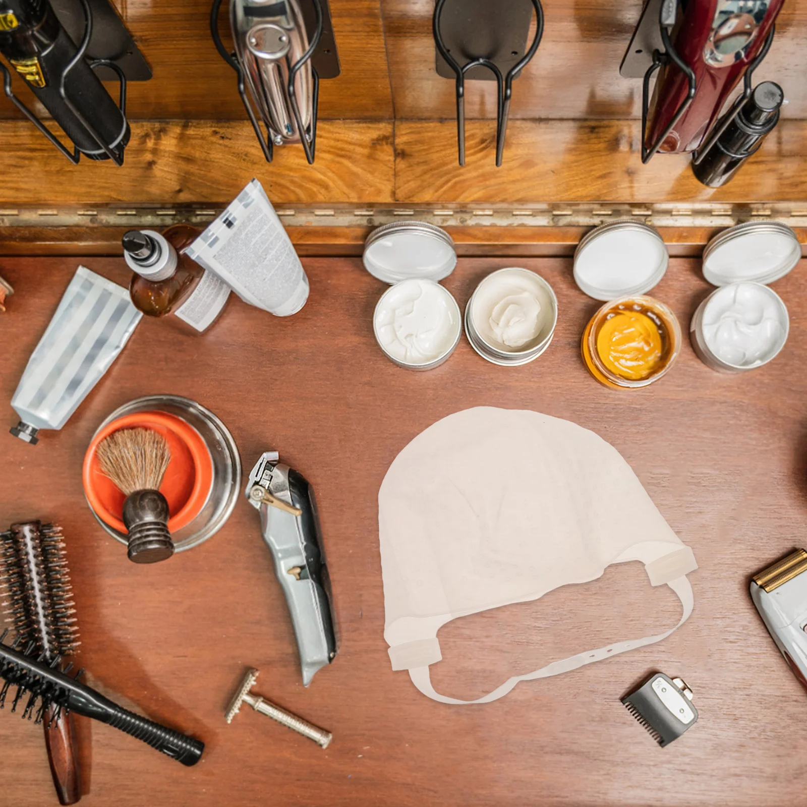 

Professional Silicone Highlighting Cap Reusable Hair Dye Hat for Salon-Grade Highlights At Home Punch-Free Application