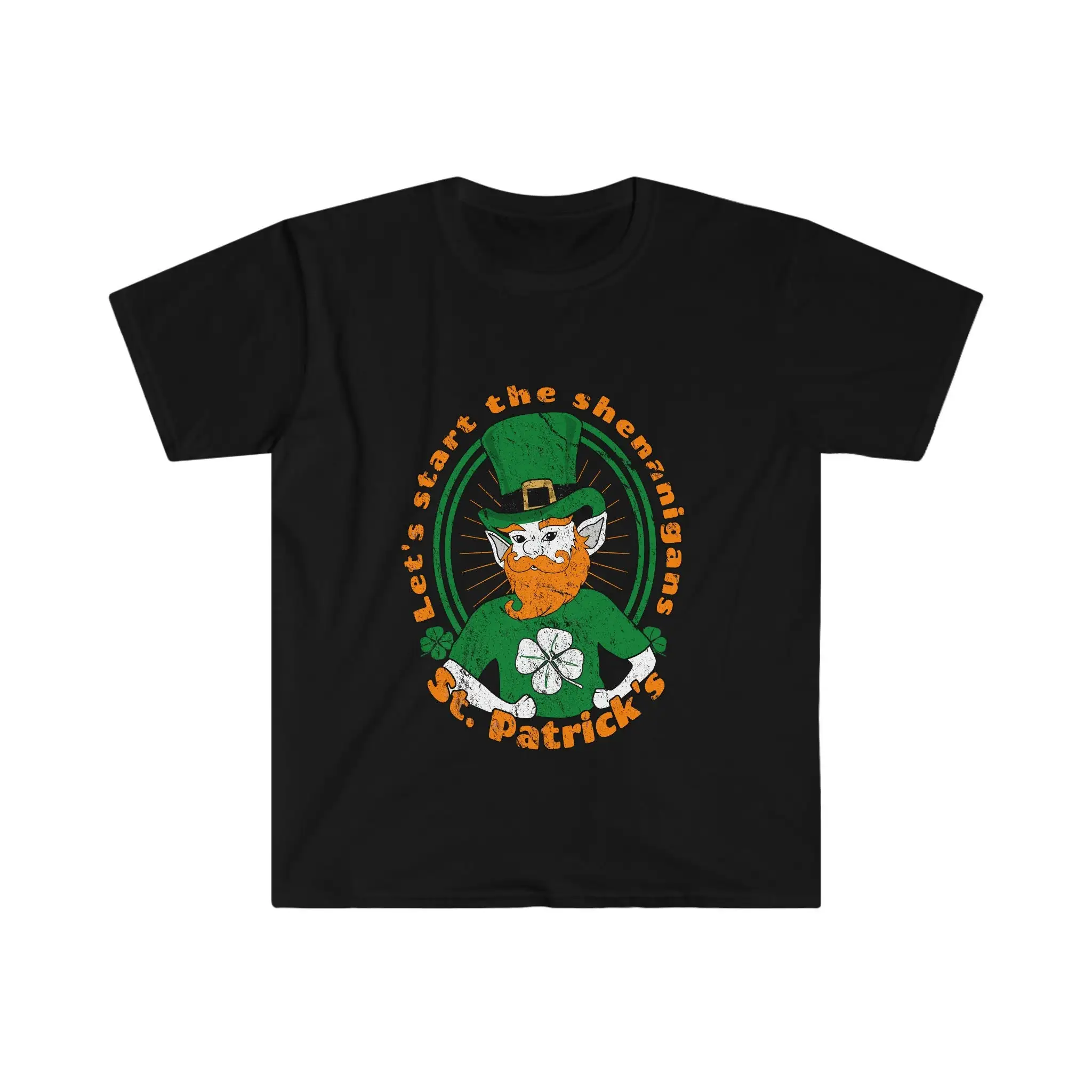 Funny St Patricks Day Lets Start the Shenanigans T Shirt