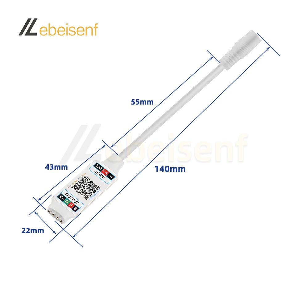 RGB Controller 5V 12V 24V Mini LED Dimmer for 5050 2835 FCOB Colorful Strip Lights Bluetooth Smart APP Wireless Dimming Controls