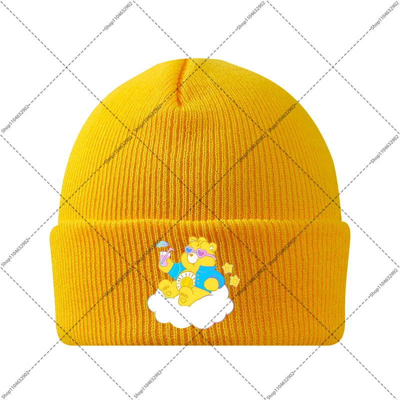 Care Bears Jongens Meisjes Winter Hoeden Kinderen Gebreide Muts Cartoon Anime Patroon Gedrukt Caps Kinderen Leuke Mutsen Verjaardagsfeestje Geschenken