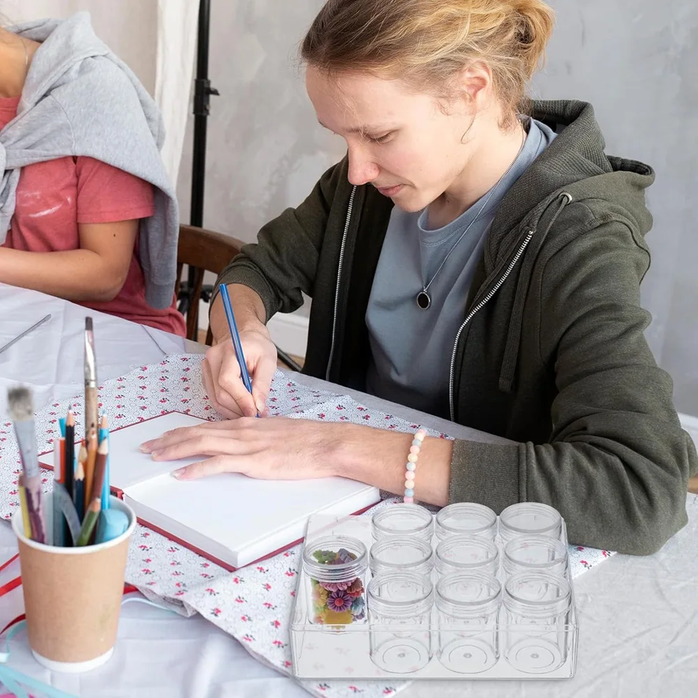 【Fast Delivery】Bead Organizer Transparent Embroidery Bead Storage For DIY Crafts Jewelry Earring