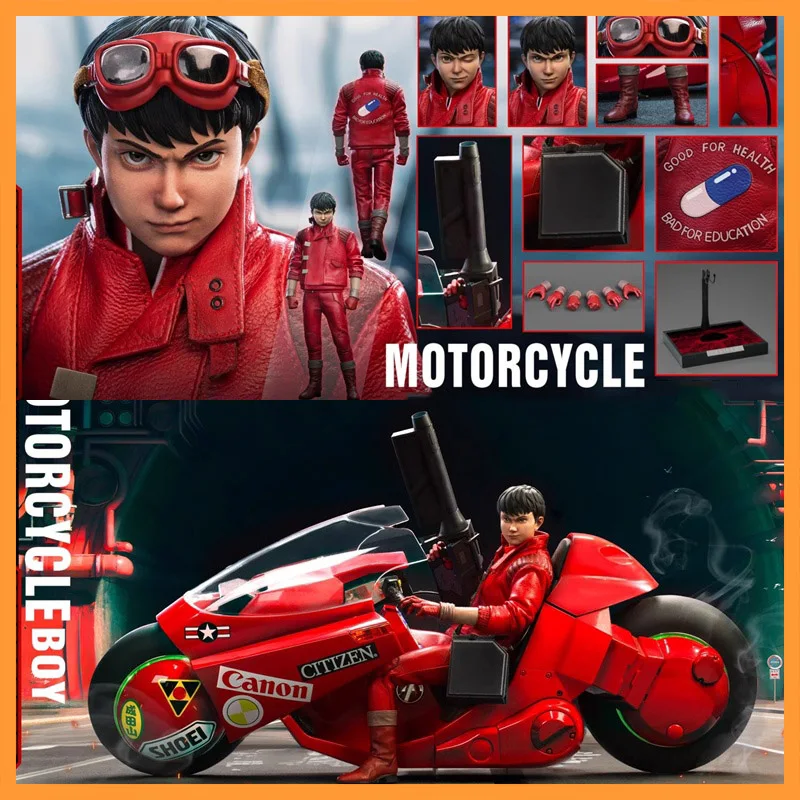 In Stock PRESENT TOYS 1/6 Scale PT-sp64 Red Leather Jacket Motorcycle Boy Full Set Fit 12inch Action Figure Model Toys