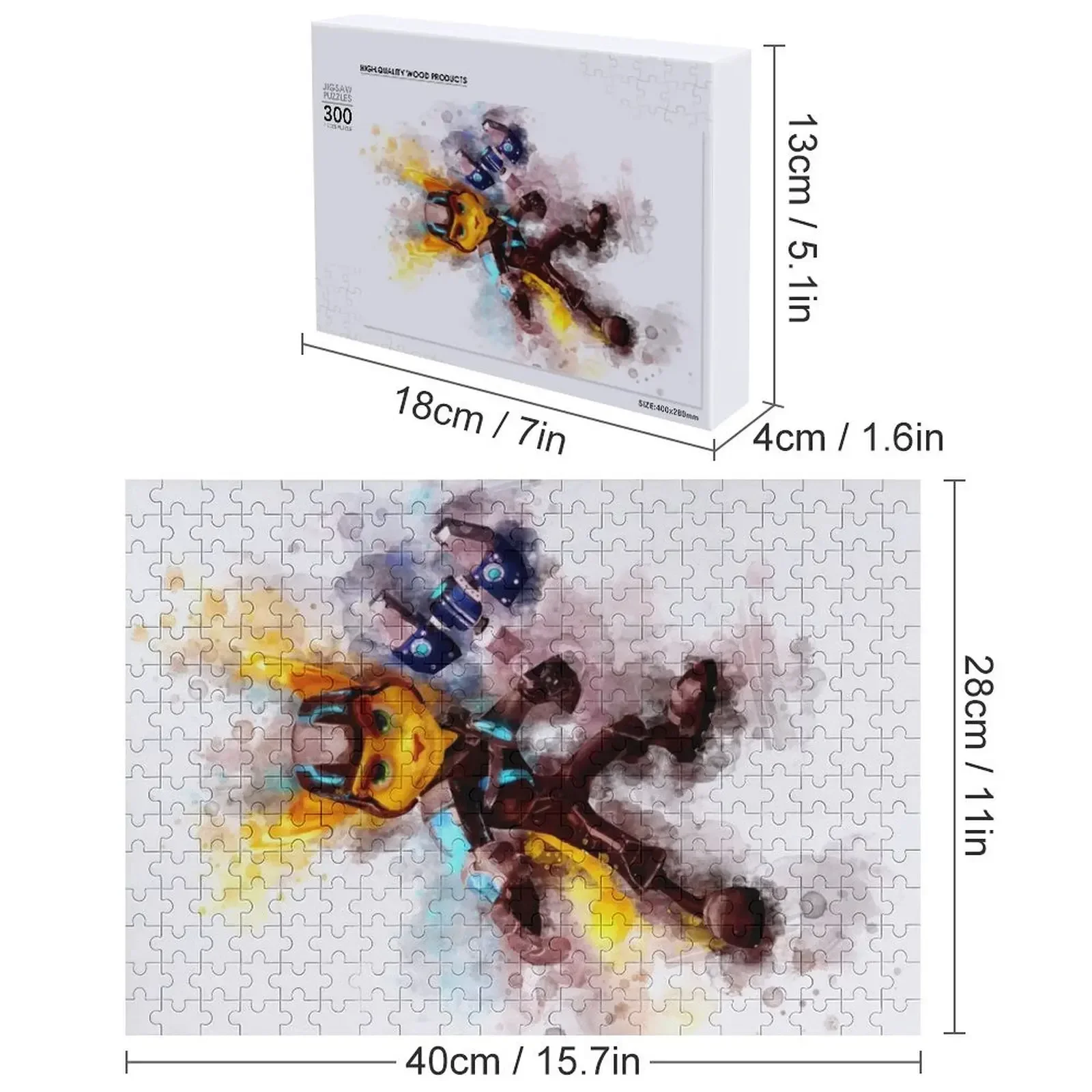 Ratchet *watercolor* Jigsaw Puzzle Personalized Photo Gift Personalized Adult Wooden Customized Picture Puzzle