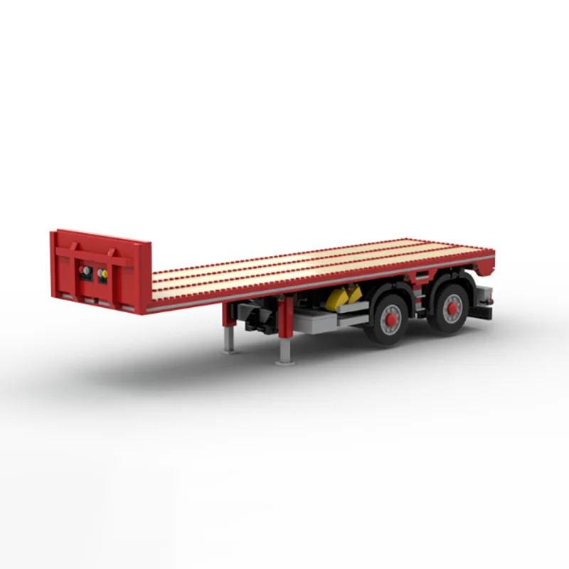 Engineering Vehicle Model Moc Building Bricks Modular Trailer (For Truck) Technology Blocks Christmas DIY Toy Construction Gifts
