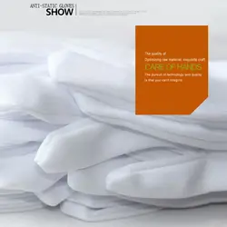 New 1/6/12 Pairs Wenvian Quality Inspection Gloves of Medium Thick Label of Work Cotton Thick White Work Safe Cotton Man Woman