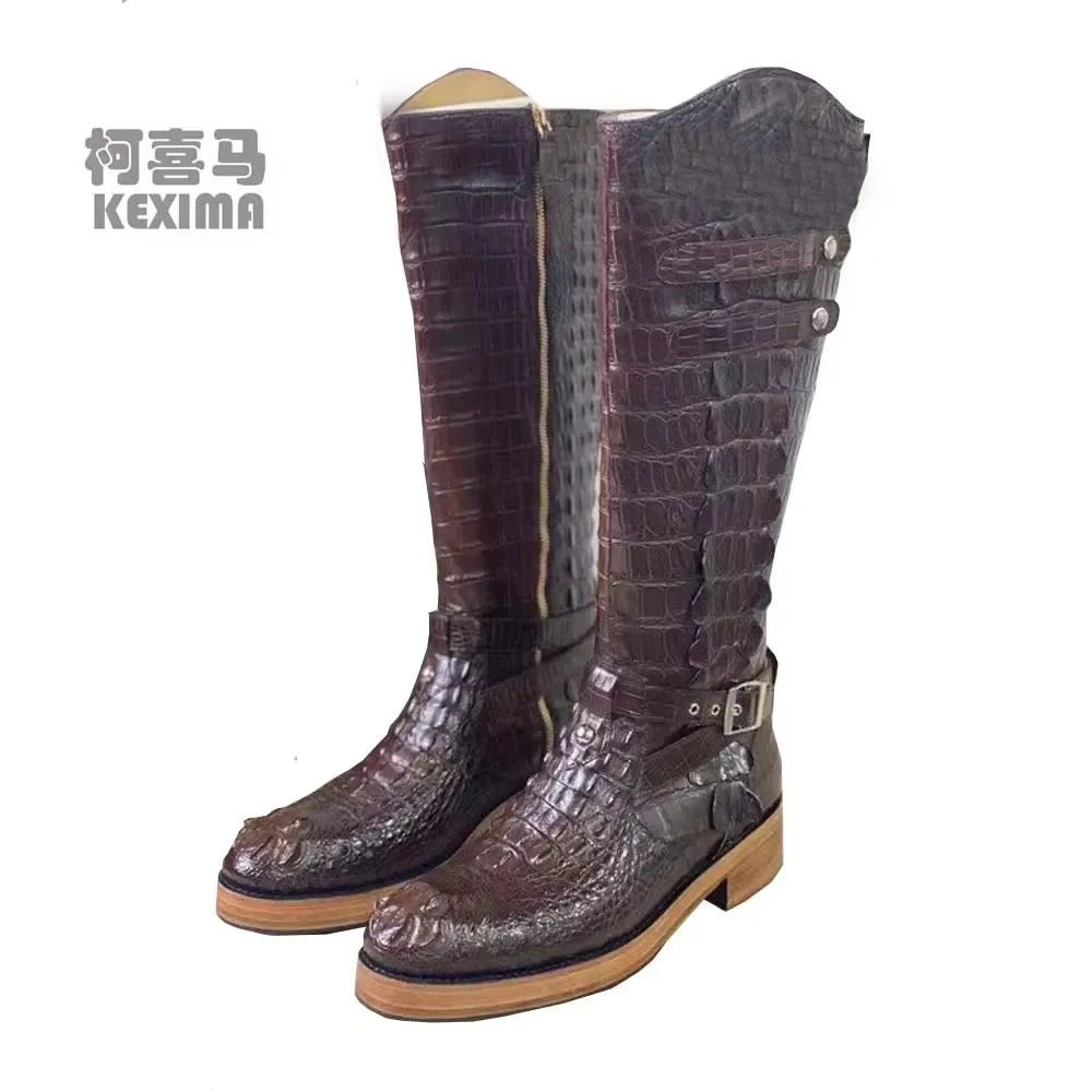 

yingshang new arrival men crocodile shoes male crocodile boots men shoes for male shoes boots male