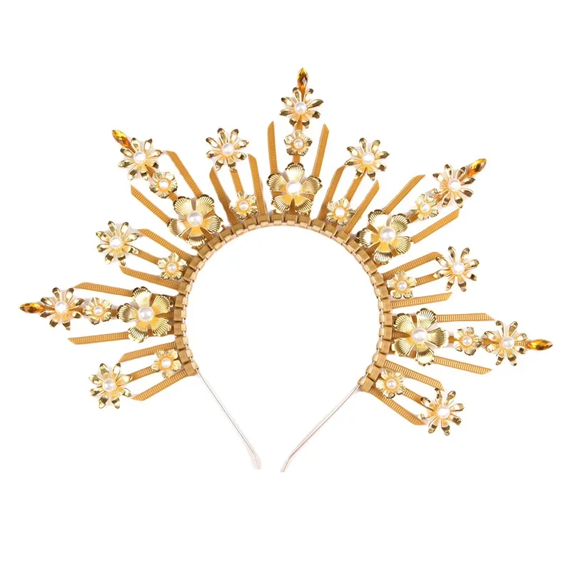 Manual Mary Crown Headband Spiked Zip Tie Crown Sunburst Goddess Headpiece