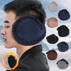 Thermal Soft Plush Earmuffs Man Winter Thicken Ear Warmer Outdoor Sports Windproof Coldproof Ear Cover