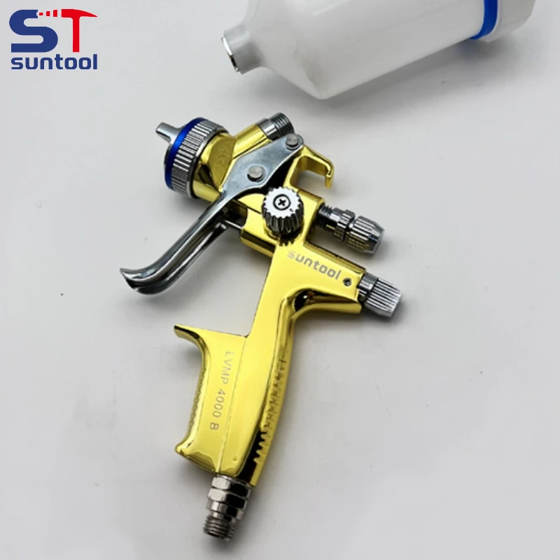 

Suntool Gold Spray Gun 4000B LVMP Paint Air Paint Spray Guns Airbrush For Painting Car Aerograph Repair Spray Gun