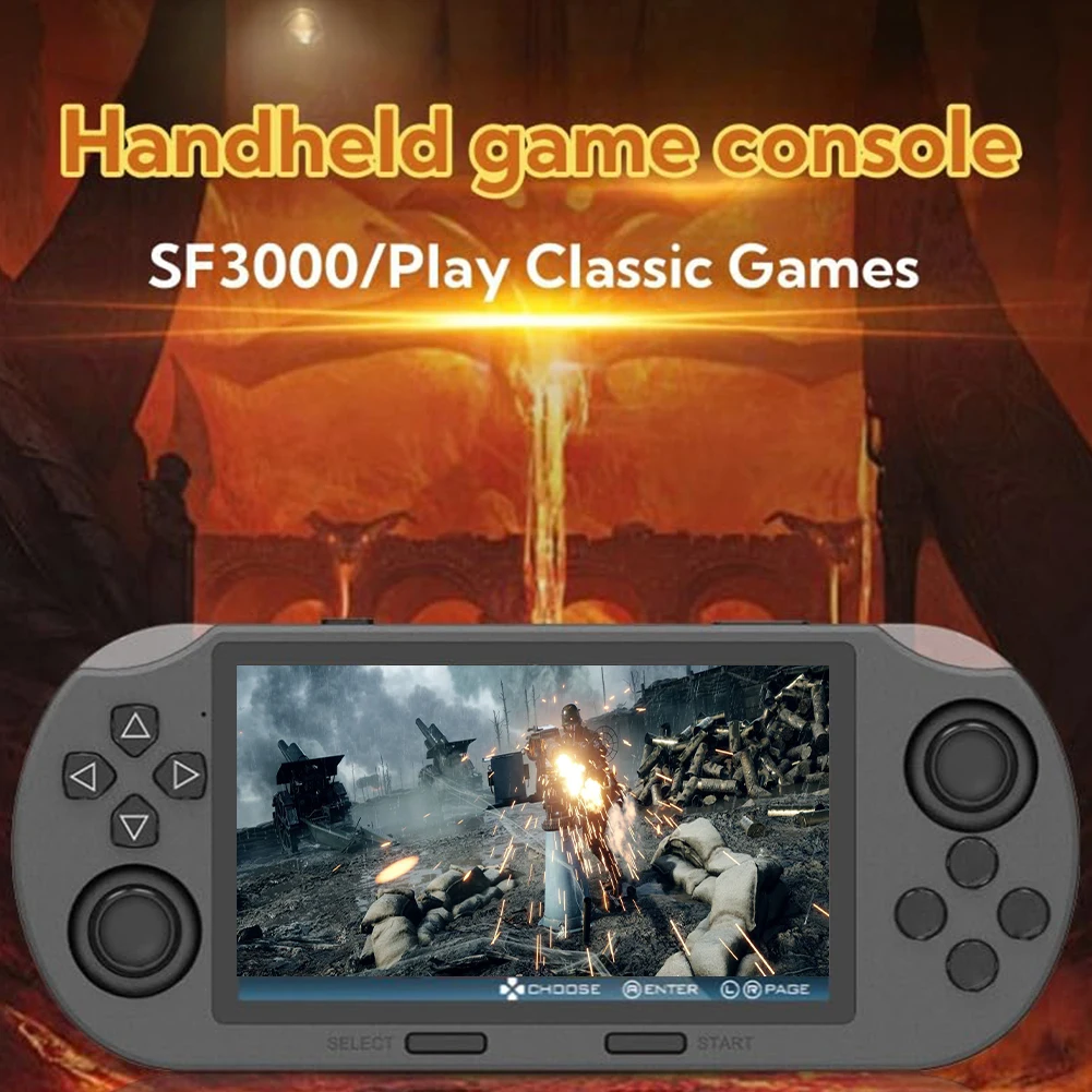 

Handheld Game Console 4.5 Inch IPS Screen Retro Gaming Console USB Rechargeable Retro Handheld Video Game Console for Anyone
